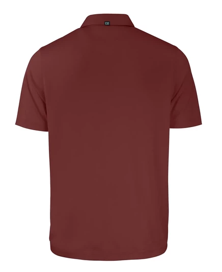 Мужская рубашка поло Cutter & Buck Forge Eco Stretch из переработанного материала dark bordeaux heather