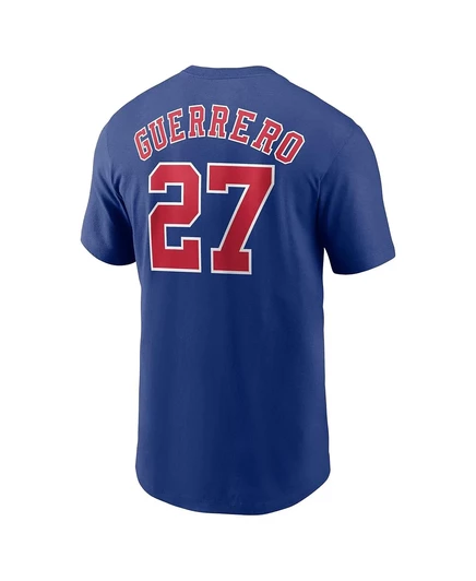 Мужская футболка Nike Vladimir Guerrero Blue Montreal Expo Cooperstown Collection с фирменным номером Fuse от Nike blue