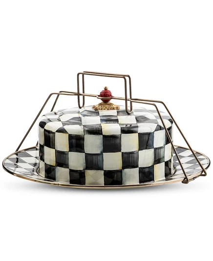Контейнер для торта Mackenzie-Childs Courtly Check, 16″