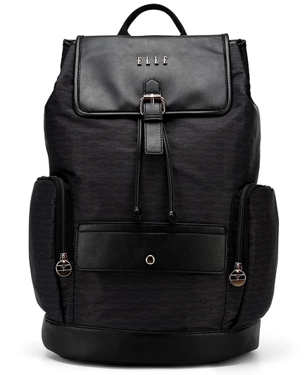 Рюкзак ELLE Eleganza 17″ с монограммой, черный