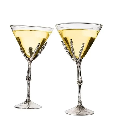 Бокалы для мартини The Wine Savant Skeleton, 2 шт., 207 мл, белые