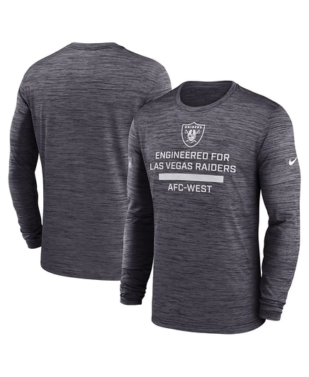 Мужская футболка Nike Sideline Velocity Las Vegas Raiders, черная