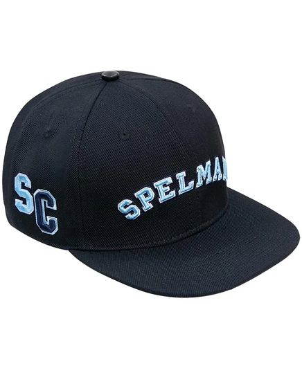 Мужская кепка-бейсболка Pro Standard Black Spelman College Jaguars с логотипом Evergreen Snapback черного цвета