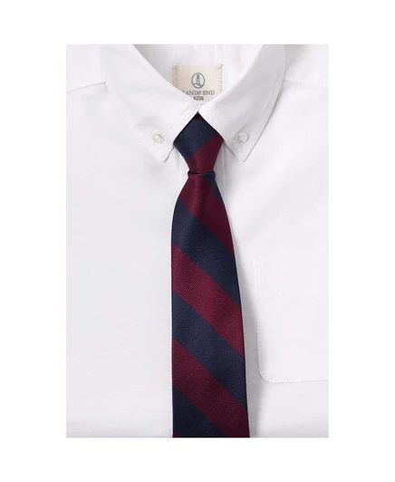 Детский галстук Lands End School Uniform, с предзавязкой, синий