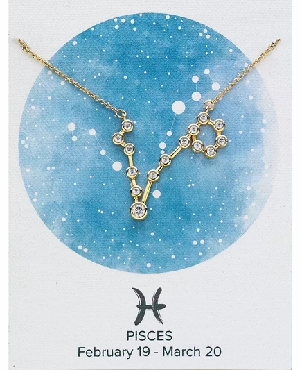 Женское ожерелье Sterling Forever, When Stars Align, Рыбы
