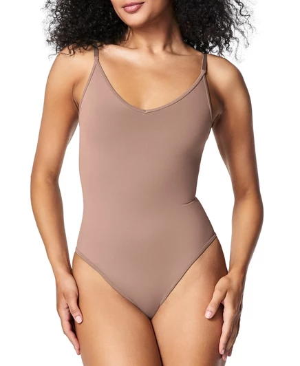 Женское боди-утяжка SPANX 10458R Sculpt, коричневое