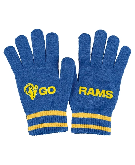 Женская ОДЕЖДА от Erin Andrews Royal Los Angeles Rams, двойная жаккардовая вязаная шапка с помпоном и перчатки в комплекте royal
