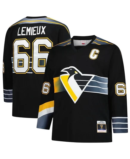 Мужской хоккейный свитер Mitchell & Ness Lemieux, черный