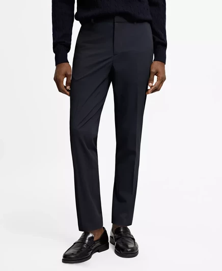 Мужские брюки Mango Super Slim Fit от костюма navy