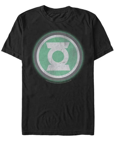 Мужская футболка с коротким рукавом Fifth Sun Dc Green Lantern Distressed и логотипом black