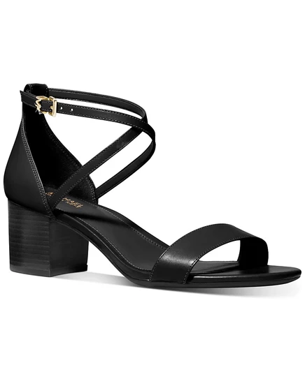 Женские босоножки Michael Kors Serena Flex, черные кожаные
