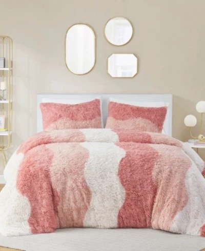 Intelligent Design Cassie Ombre Shaggy Faux Fur Comforter Sets