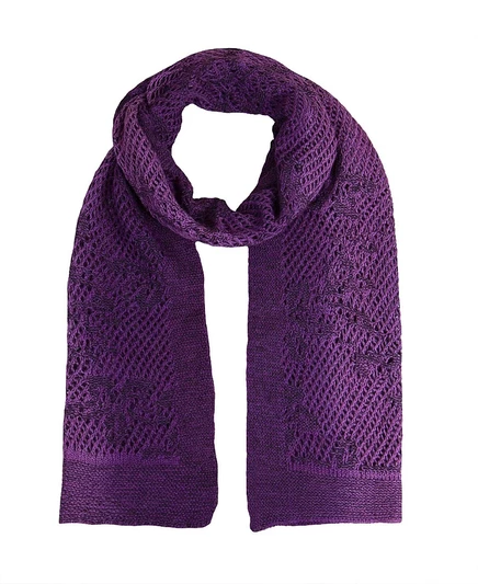 Женский шарф Simply Natural Shani, альпака, фиолетовый