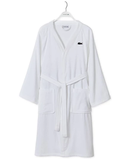 Халат Lacoste Home из хлопка пике, белый