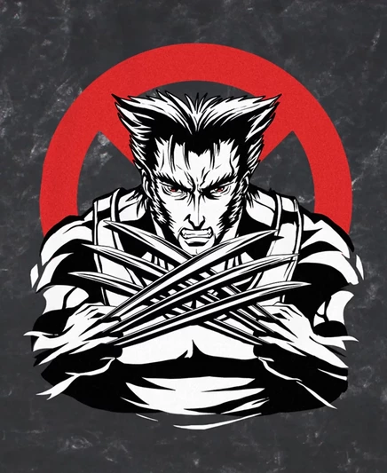 Мужская футболка Marvel X-Men Wolverine из аниме 
