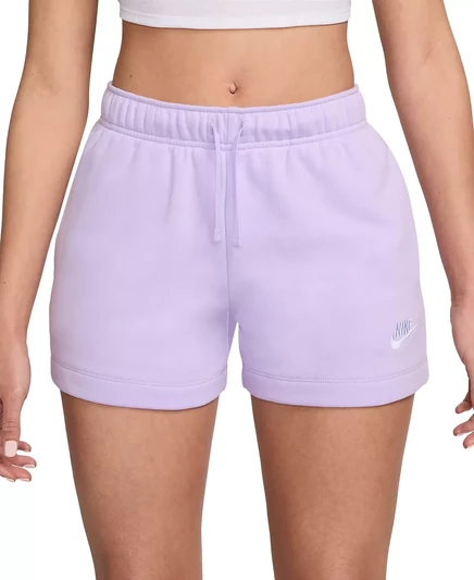  Женская спортивная одежда Club, флисовые шорты средней посадки violet mist