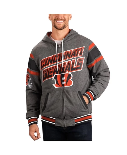 Мужская реверсивная толстовка G-III Sports Bengals, черная