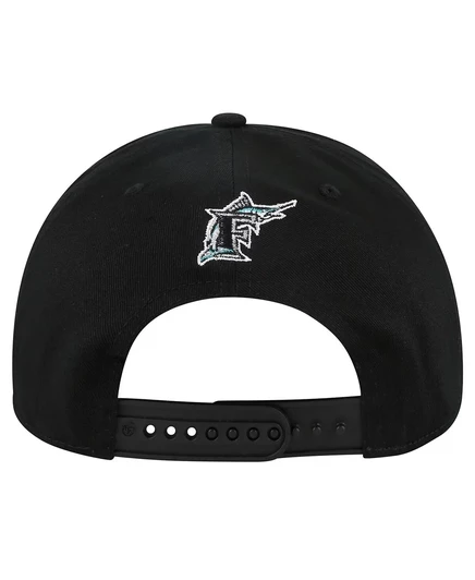 Мужская черная кепка Florida Marlins Cooperstown Collection с регулируемой посадкой black