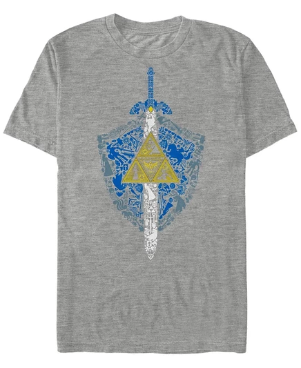Мужская футболка Fifth Sun Zelda Hylian Shield, серая