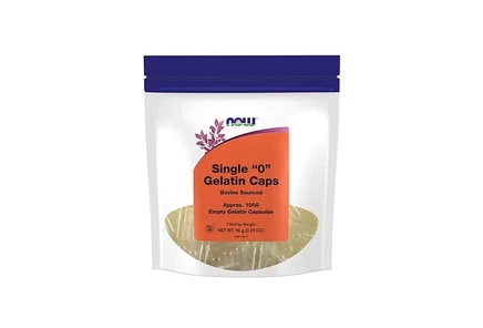 Капсулы NOW Foods желатиновые №0, 1000 шт