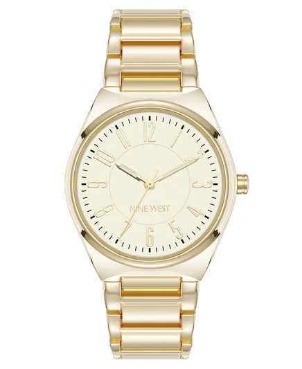 Женские часы Nine West, 34 мм, золотистые