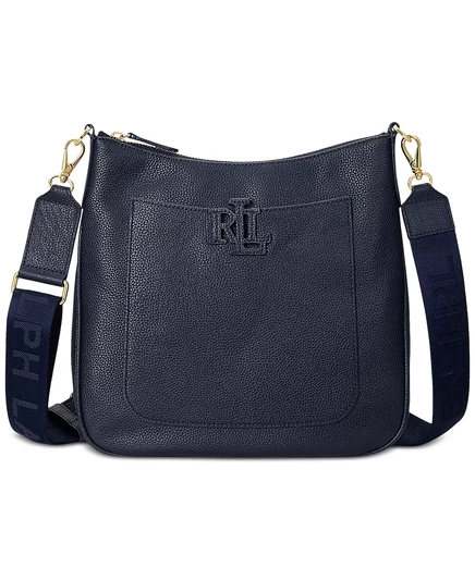 Сумка Lauren Ralph Lauren Cameryn, зернистая кожа, черная