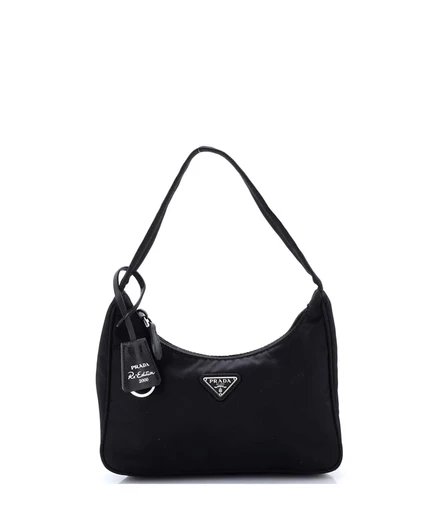 Женская сумка Pre-Owned Prada Re-Edition 2000 мини, черная