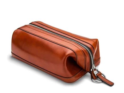 Мужской несессер Bosca Old Leather 25 см на молнии, оранжевый