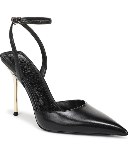 Женские туфли-лодочки на шпильке Sam Edelman Osha с ремешком на щиколотке черного цвета