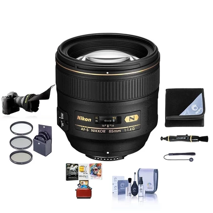 Объектив Nikon AF-S 85 мм f/1.4G, черный