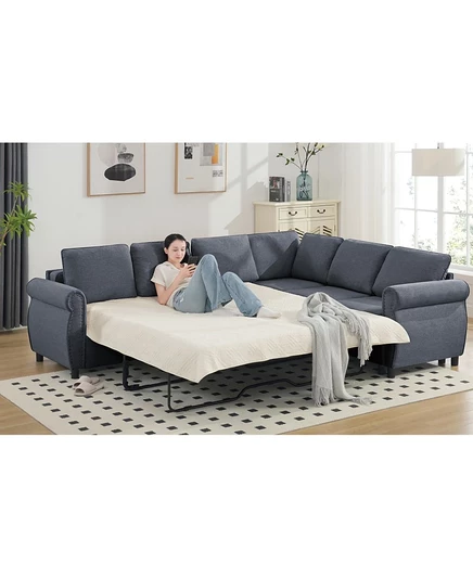 Диван-кровать Streamdale Furniture со спальным местом 2 в 1, 6-местный секционный диван-кровать, 104