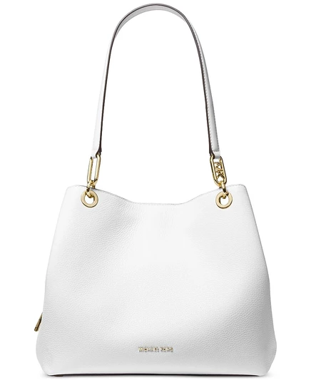 Женская сумка-тоут Michael Kors Kensington кожаная, серая