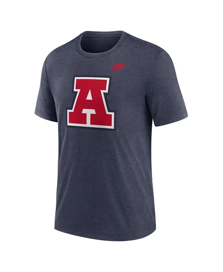 Мужская футболка Nike Heather Navy Arizona Wildcats Blitz Legacy Primary Tri-Blend от Nike. heather navy