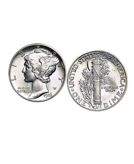 Мужские запонки American Coin Treasures Mercury Dime, серебристые