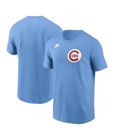 Мужская футболка Nike Cooperstown Chicago Cubs, голубая