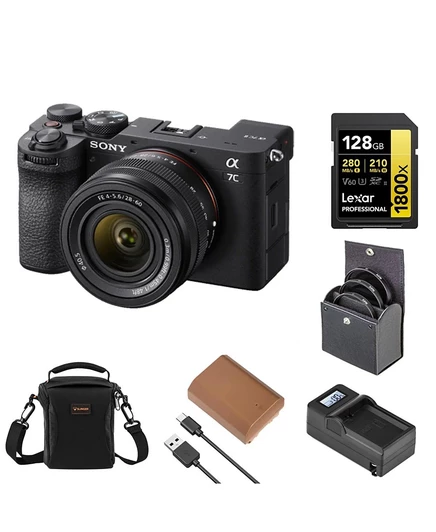Фотоаппарат Sony Alpha a7C II с объективом FE 28–60 мм, черный, комплект