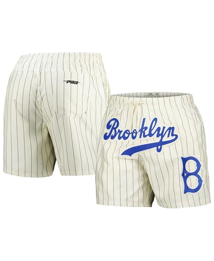 Мужские шорты Pro Standard Dodgers в полоску, бежевые