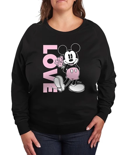 Женский топ Hybrid Apparel Disney Mickey, большой размер, черный
