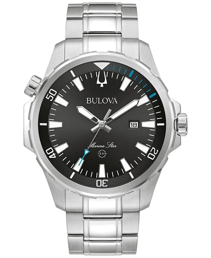 Мужские часы Bulova Marine Star 43 мм, серебристые
