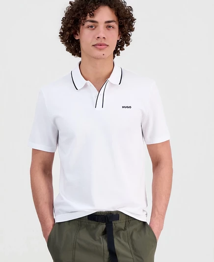 Мужское поло Hugo Boss Dalombi, белое
