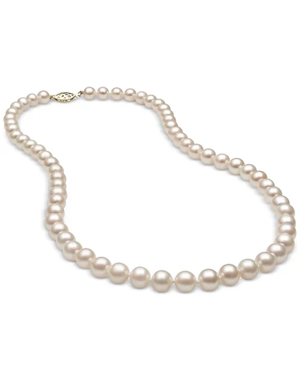 Колье Belle de Mer с жемчугом 6 мм в 14k, 46 см, золотое