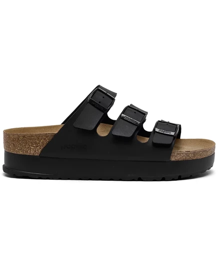 Женские сандалии Birkenstock Florida Flex платформенные, черные