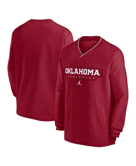 Мужская ветровка Jordan Sideline Oklahoma Sooners, красная