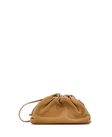 Женская сумка Bottega Veneta Mini The Pouch, коричневая