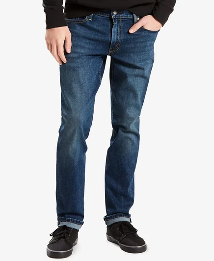 Мужские джинсы Levi's 511 Flex облегающие, синие