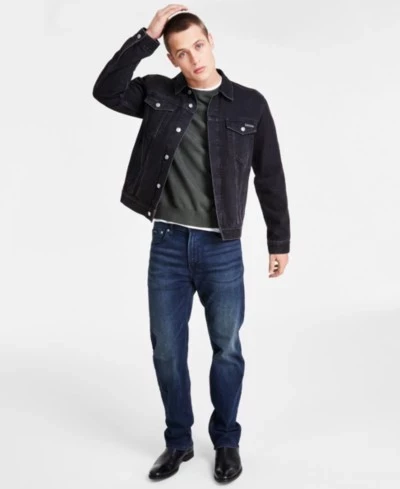 Мужской комплект Calvin Klein: куртка, свитер и джинсы