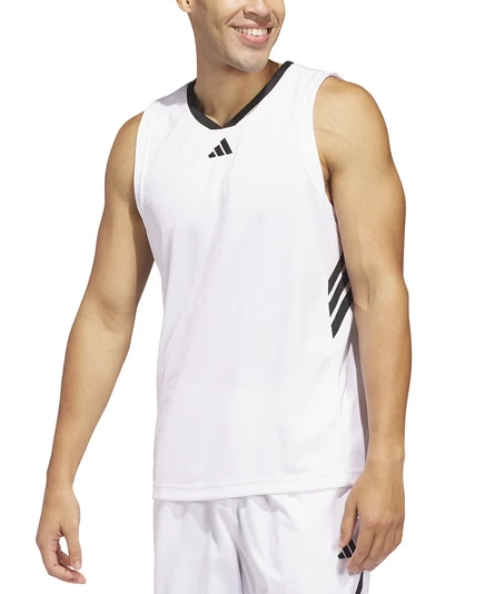 мужская майка adidas с графическим логотипом Bball white/black