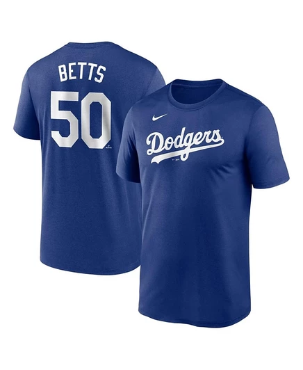 Мужская футболка Nike Mookie Betts Royal Los Angeles Dodgers с легендарным названием и номером Nike Performance