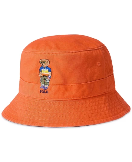  Мужская саржевая шляпа-панама Polo Bear orange