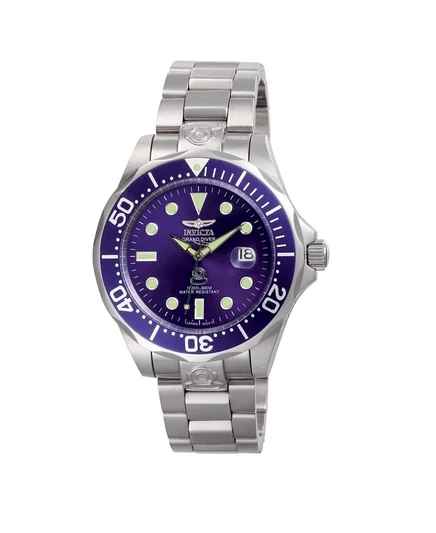 Мужские часы Invicta 3045 Pro Diver с автоподзаводом и 3 стрелками с синим циферблатом silver